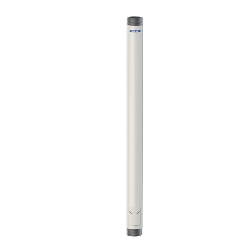QualGear QG-PRO-PM-2FT-W Pro-AV 1.5" Npt Threaded Pipe, 2' Length Projector Accessory , White - Image 1